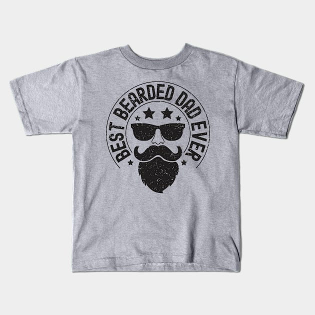 Best Bearded Dad Ever Kids T-Shirt by Etopix